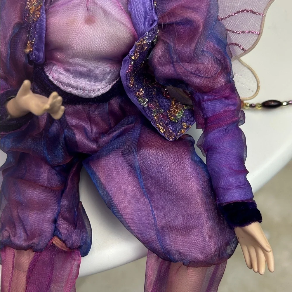 Vintage Winward Purple Fairy Doll Hanging Magical Elf   Holidays